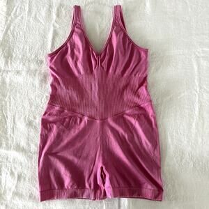 JoyLab Pink Seamless Shorts Bodysuit